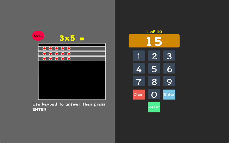 Multiplication Array Tutor screenshot 2