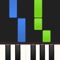 Learn to play the piano using falling notes