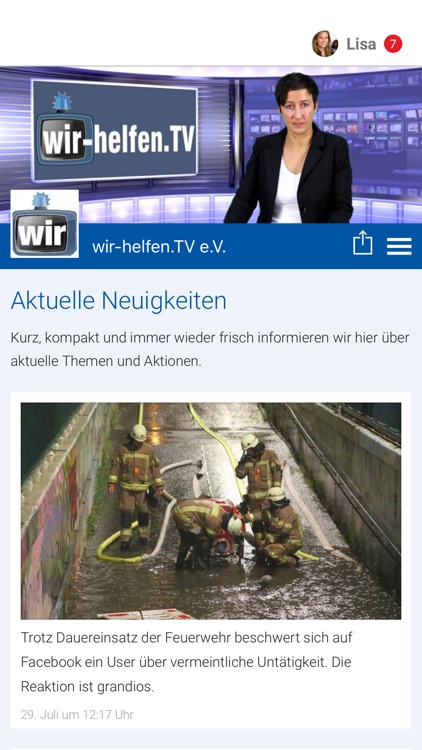 wir-helfen.TV e.V. App