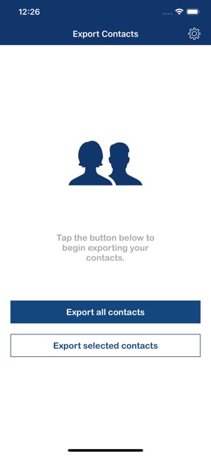 Export Contacts.