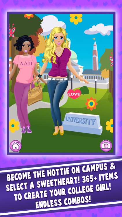 College Dressup Salon Girl Fashion School Makeover