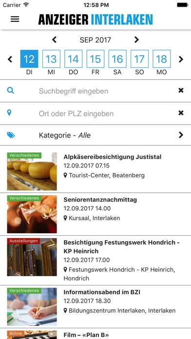 Anzeiger Interlaken screenshot 2