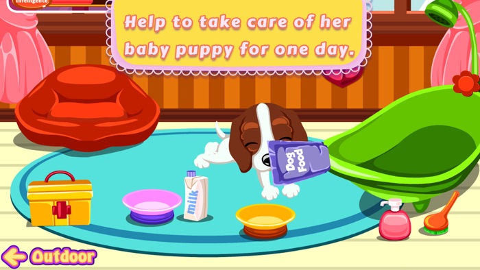 Baby Doggy Day Care - start a brain challenge game