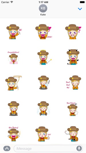 Cute Cowgirl Sticker(圖1)-速報App