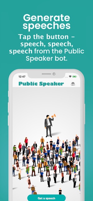 Public Speaker Creative bot