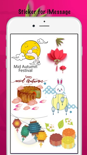 Mooncake Mid Autumn Festival Stickers