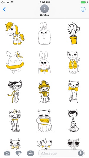 Cute Cat Doodle Stickers(圖3)-速報App