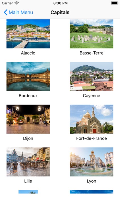 France Regions and Capitals