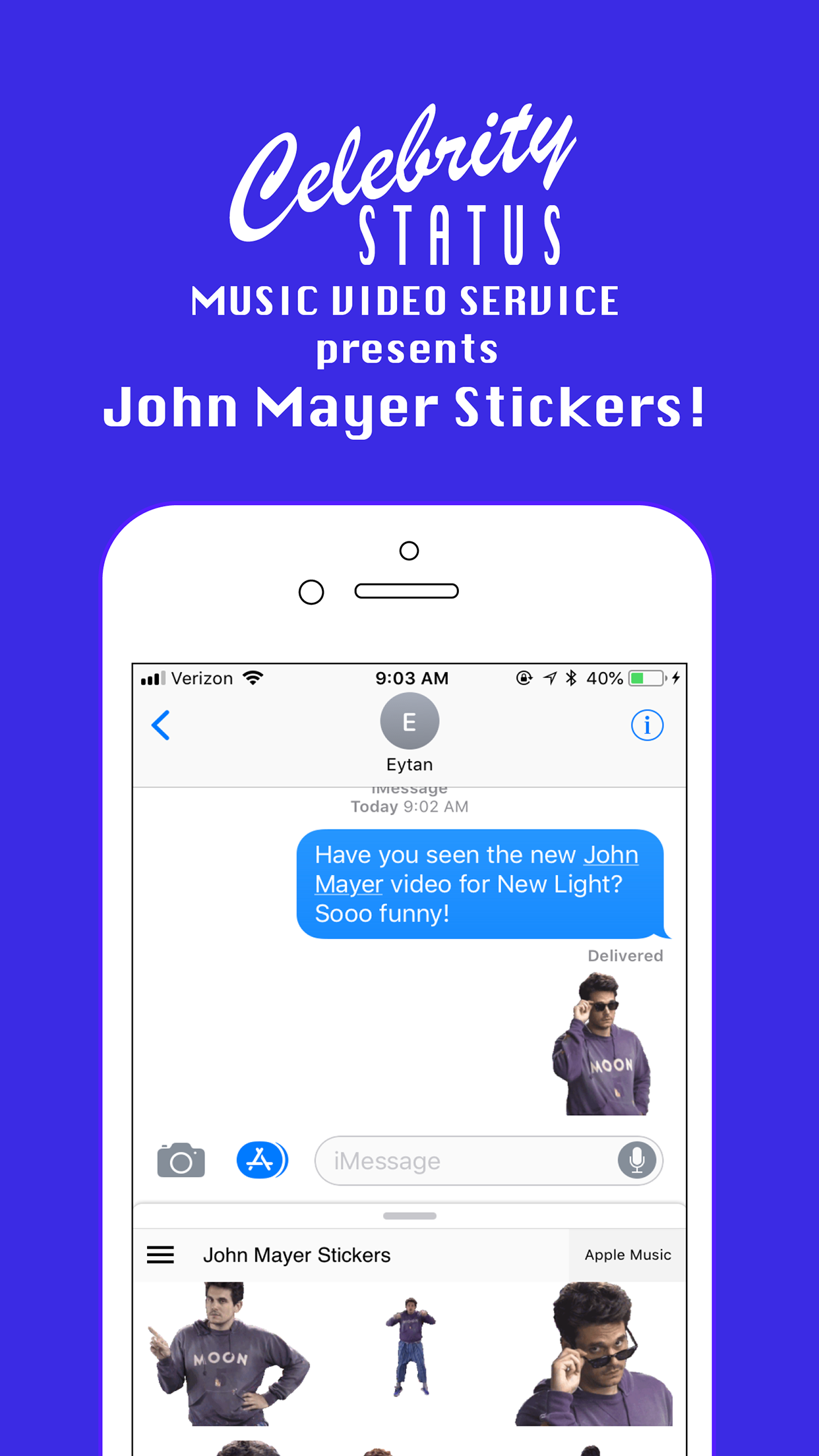 John Mayer Stickers Free Download App for iPhone 