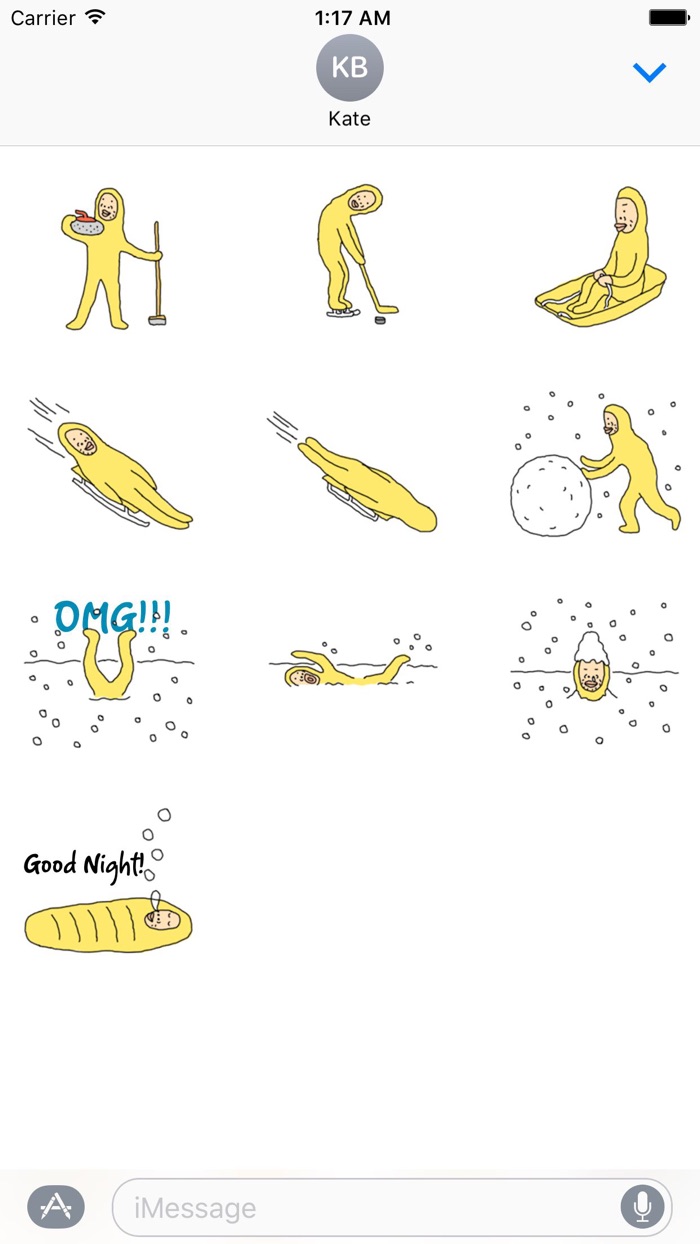 The Winter Sports Man Sticker