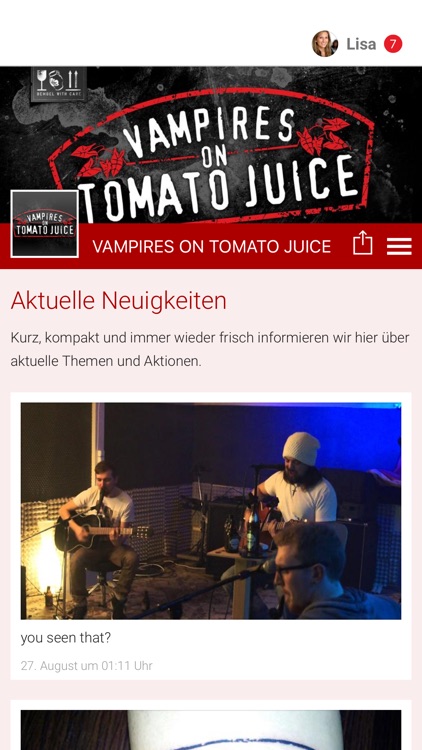 VAMPIRES ON TOMATO JUICE