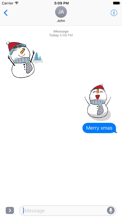 Cute & Lovely Snowman Stickers