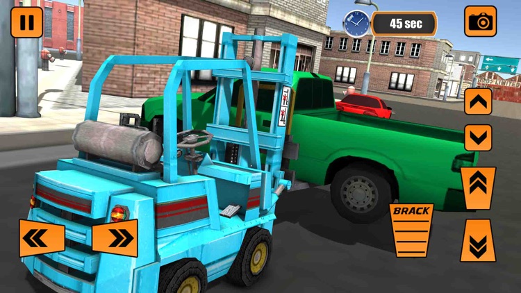 real police car parking forklift simulator