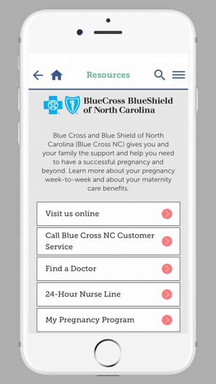 My Pregnancy Blue Cross NC