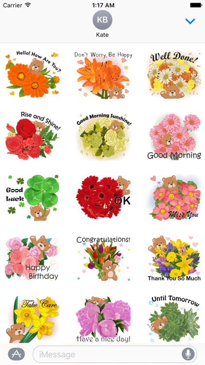 Adorable Blossom Bear Sticker