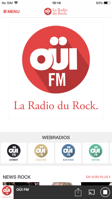 How to cancel & delete OUI FM La Radio du Rock. from iphone & ipad 1