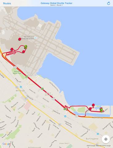 Gateway Global Shuttle Tracker - náhled