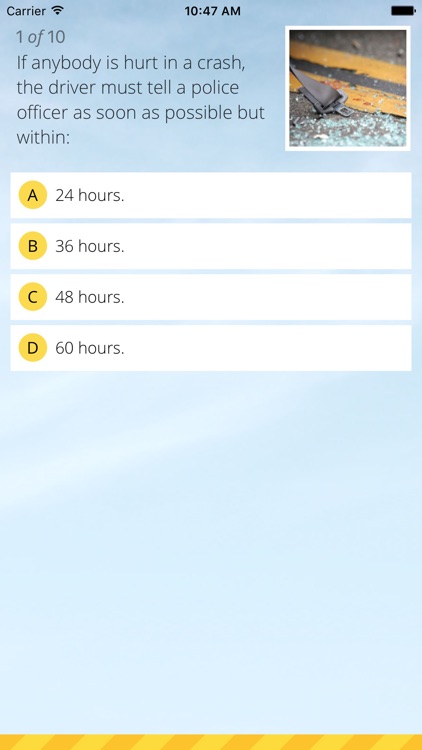 AA Road Code Quiz