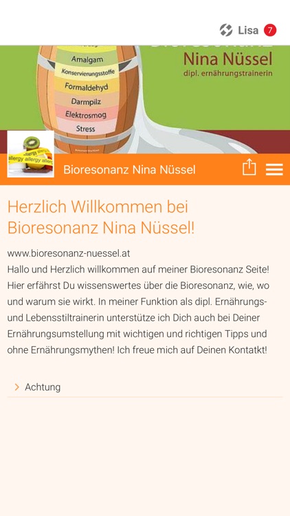 Bioresonanz Nina Nüssel