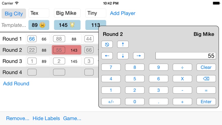 Score Grid