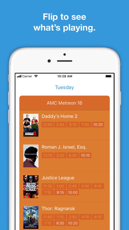 Showings — movie times & more