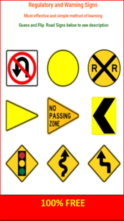 OR DMV Road Sign Flashcards screenshot-3