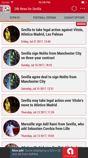 24h News for Sevilla FC(圖1)-速報App