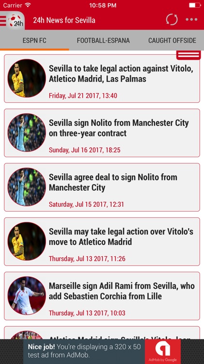 24h News for Sevilla FC