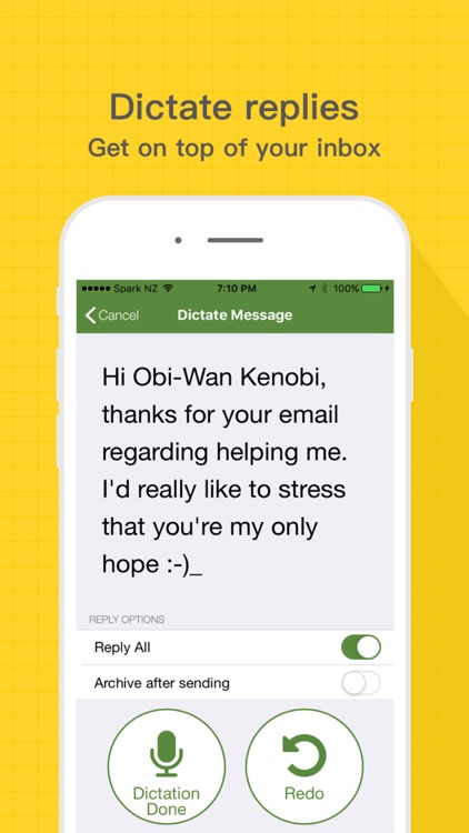 Speaking Email - voice reader