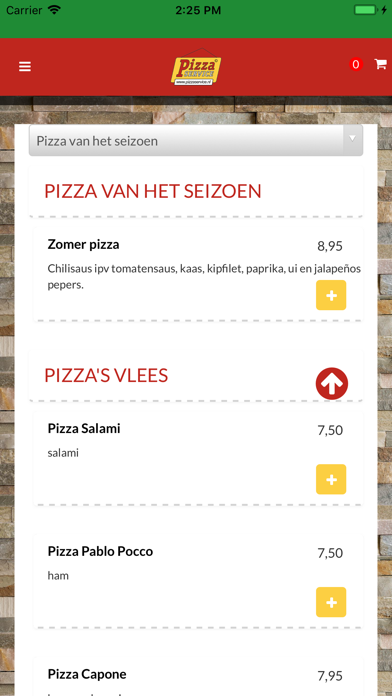 Pizzaservice.nl screenshot 2