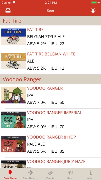 New Belgium Beer Mode