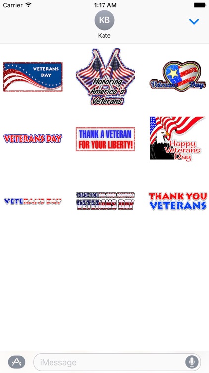 Animated Veterans Day Stickers