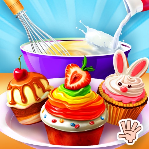 Cupcake Shop Kids cooking Game Icon