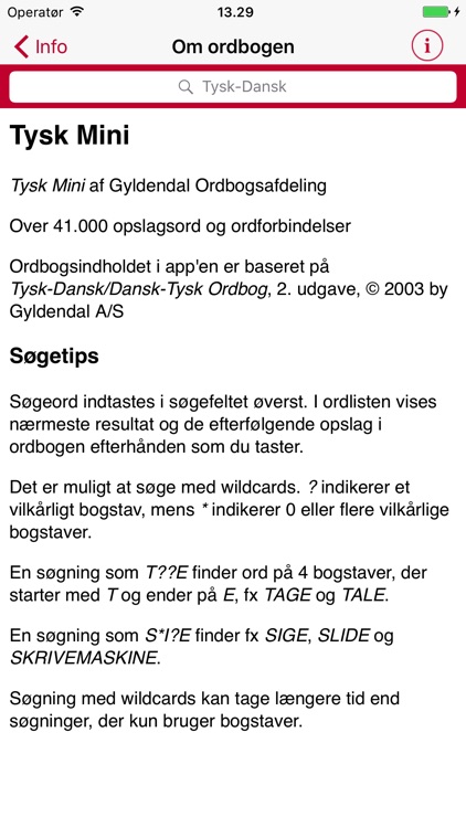 Gyldendal's German Danish Dictionary - Mini screenshot-4