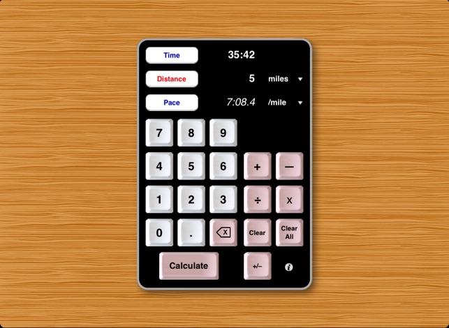 Athlete's Calculator for iPad