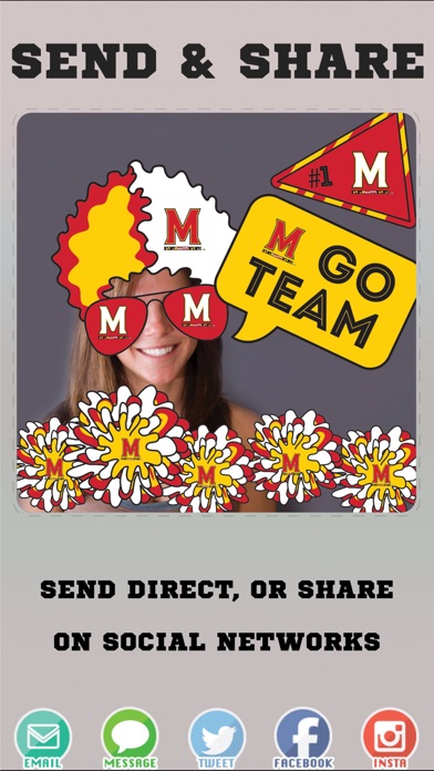 Maryland Terrapins Selfie Stickers screenshot 4