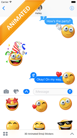 3D Animated Emoji Stickers