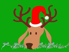 Christmas card and ornamental sticker