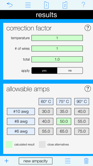 Ampacity Calculator Pro(圖4)-速報App