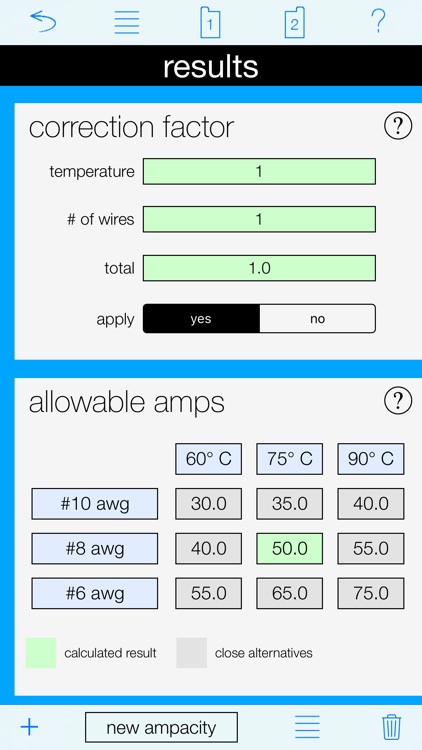 Ampacity Calculator Pro screenshot-3