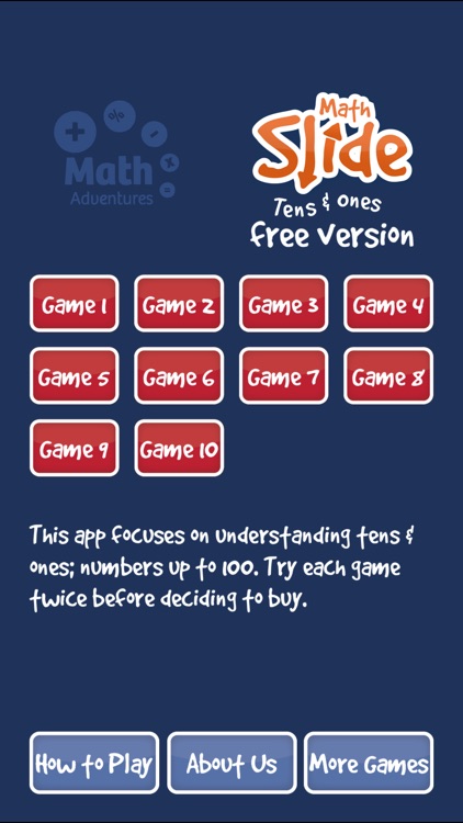 Math Slide: tens & ones