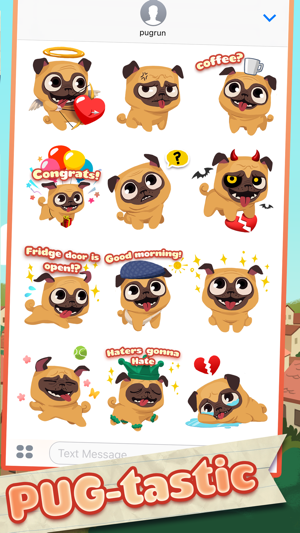 Pug Run Stickers(圖3)-速報App