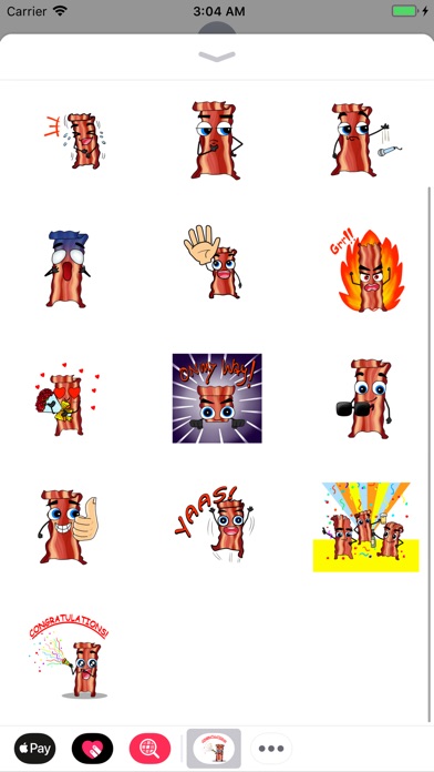 Funny Bacon Animated Stickers screenshot 3