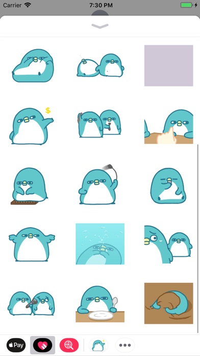BluePenguins Animated Stickers screenshot 3