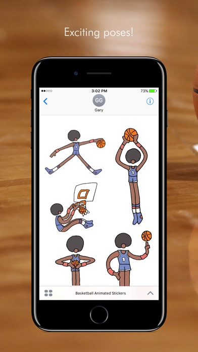 Basketball Animated Stickers screenshot 2