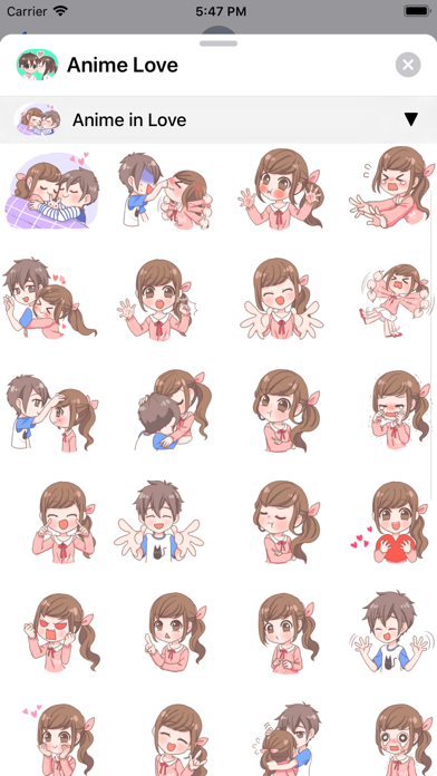 Anime Love Sticker screenshot 2