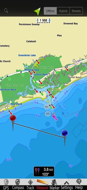 Carolina N GPS Nautical Charts(圖4)-速報App