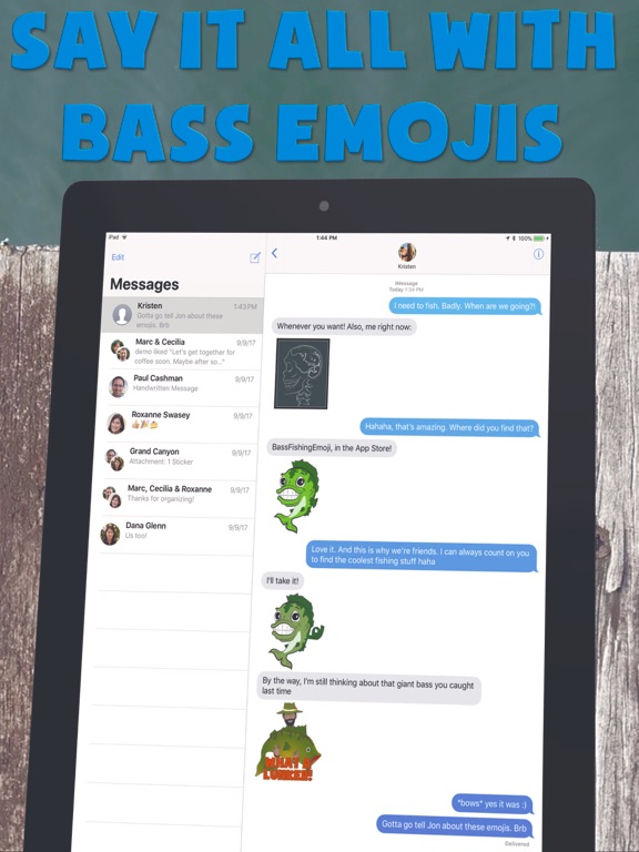 Bass Fishing Emoji Stickers Apps 148Apps