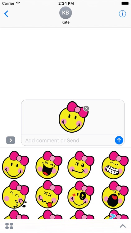 Smiley Girl Stickers