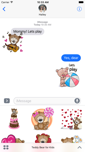 Teddy Bear for Kids Stickers(圖2)-速報App